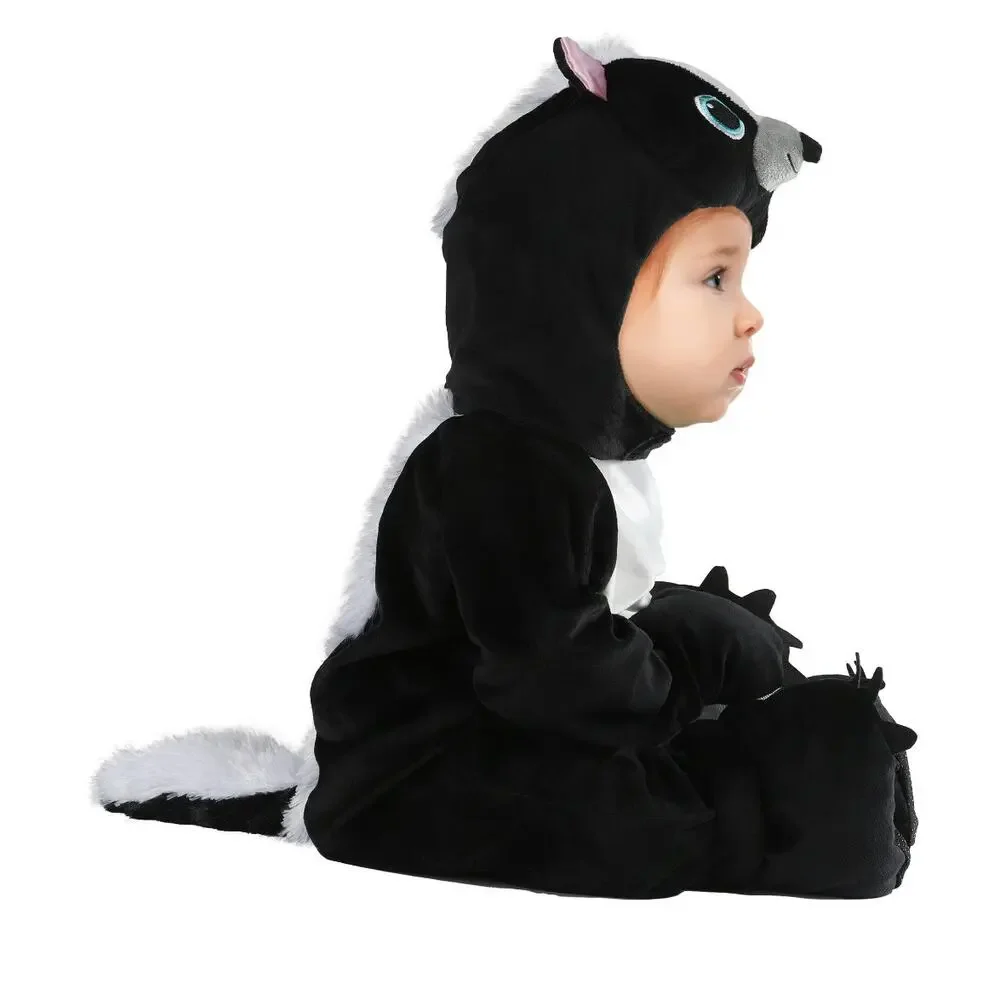 Infant Way to Celebrate Skunk Halloween Costume 0-6M, Black and White